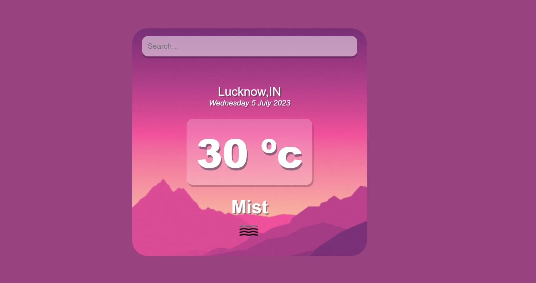 Weather App screenshot 1